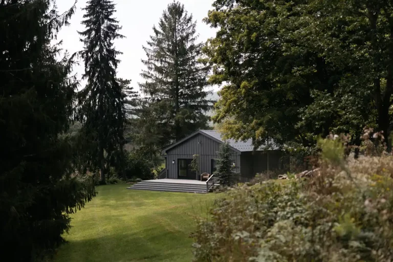 The get-ready cottage is available to the wedding party for hair and make-up on the wedding day, tucked away on our vast property for peace and privacy