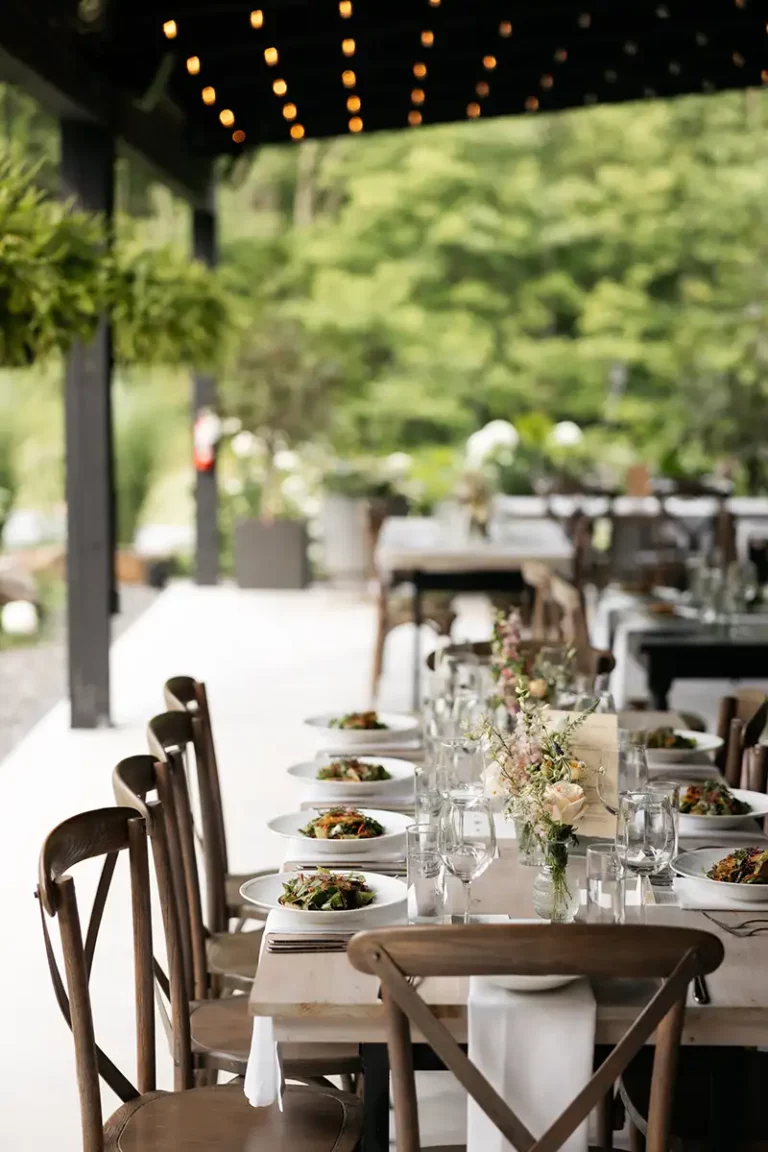 Delicious, sustainable farm-to-table wedding catering delivered in-house at Roxbury Barn & Estate in the Catskills